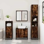 Casa si Gradina - Mobilier - Mobilier baie - Comode baie - Dulap pentru chiuveta de baie stejar afumat 65x33x60 cm lemn - Infinity.ro