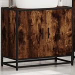 Casa si Gradina - Mobilier - Mobilier baie - Comode baie - Dulap pentru chiuveta de baie stejar afumat 65x33x60 cm lemn - Infinity.ro