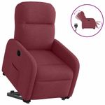 Casa si Gradina - Mobilier - Scaune si fotolii - Fotolii - Fotoliu electric rabatabil cu ridicare, rosu vin, textil - Infinity.ro