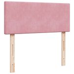 Casa si Gradina - Mobilier - Paturi si accesorii - Paturi - Cadru de pat otoman cu saltea roz 120x190 cm catifea - Infinity.ro