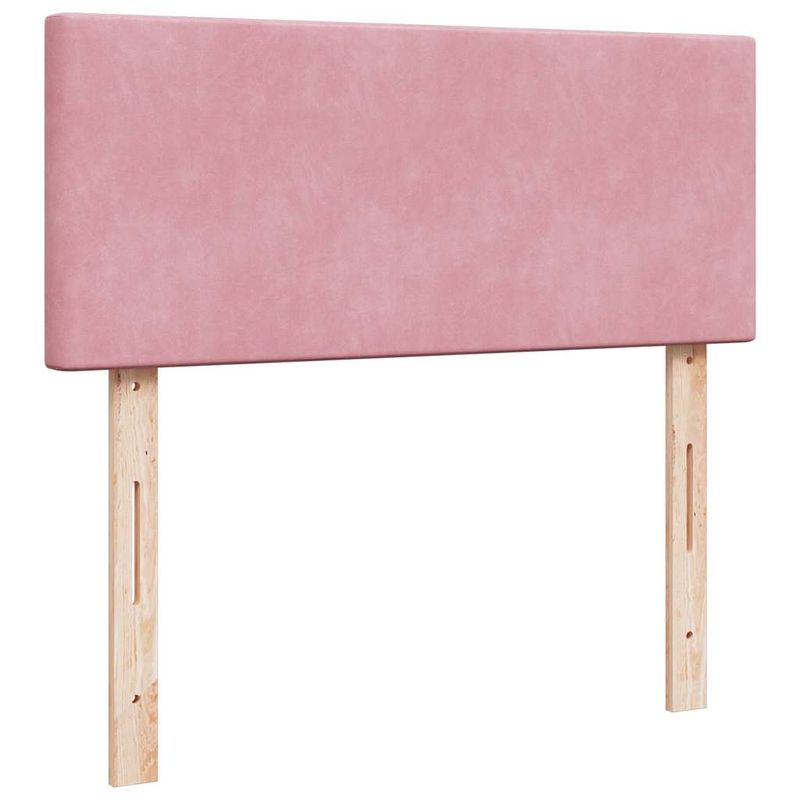 Casa si Gradina - Mobilier - Paturi si accesorii - Paturi - Cadru de pat otoman cu saltea roz 120x190 cm catifea - Infinity.ro