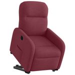 Casa si Gradina - Mobilier - Scaune si fotolii - Fotolii - Fotoliu electric rabatabil cu ridicare, rosu vin, textil - Infinity.ro