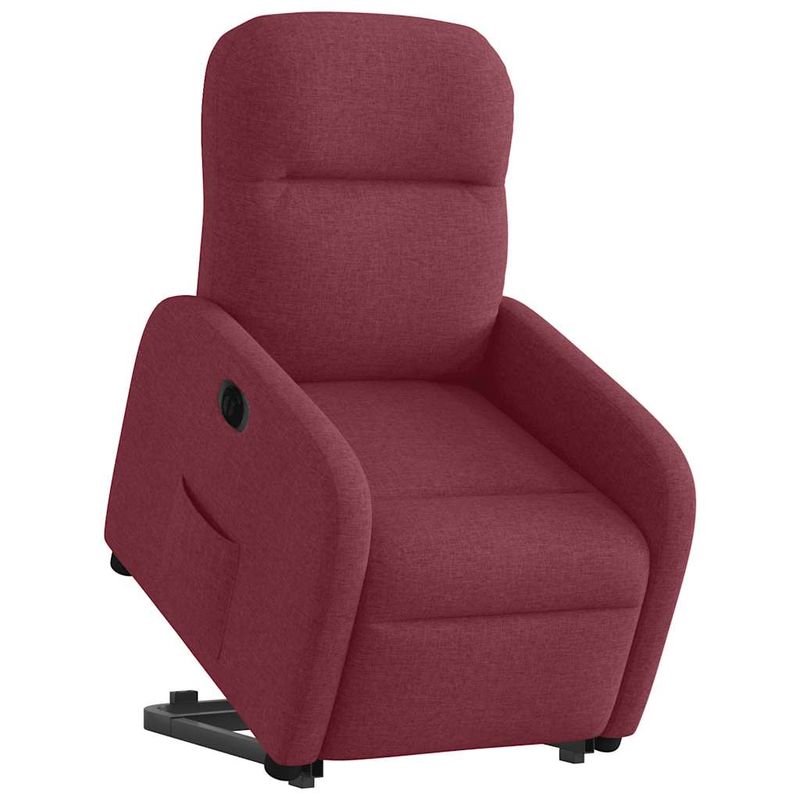 Casa si Gradina - Mobilier - Scaune si fotolii - Fotolii - Fotoliu electric rabatabil cu ridicare, rosu vin, textil - Infinity.ro