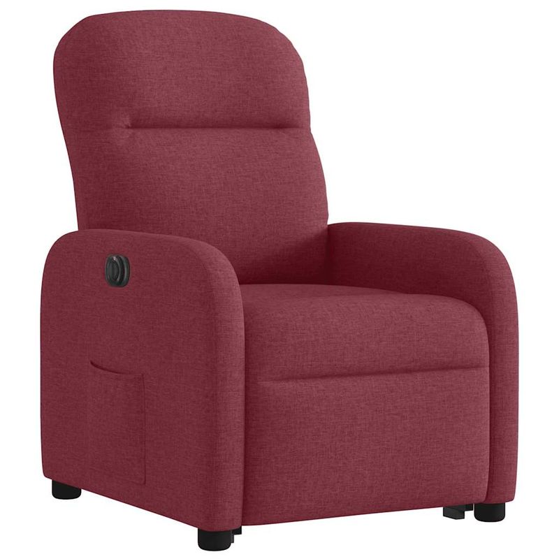 Casa si Gradina - Mobilier - Scaune si fotolii - Fotolii - Fotoliu electric rabatabil cu ridicare, rosu vin, textil - Infinity.ro