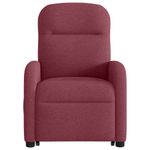 Casa si Gradina - Mobilier - Scaune si fotolii - Fotolii - Fotoliu electric rabatabil cu ridicare, rosu vin, textil - Infinity.ro