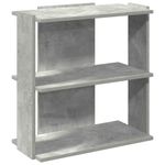 Casa si Gradina - Mobilier - Biblioteci si rafturi - Biblioteci - Biblioteca cu 3 niveluri gri beton 60x30x60 cm lemn - Infinity.ro
