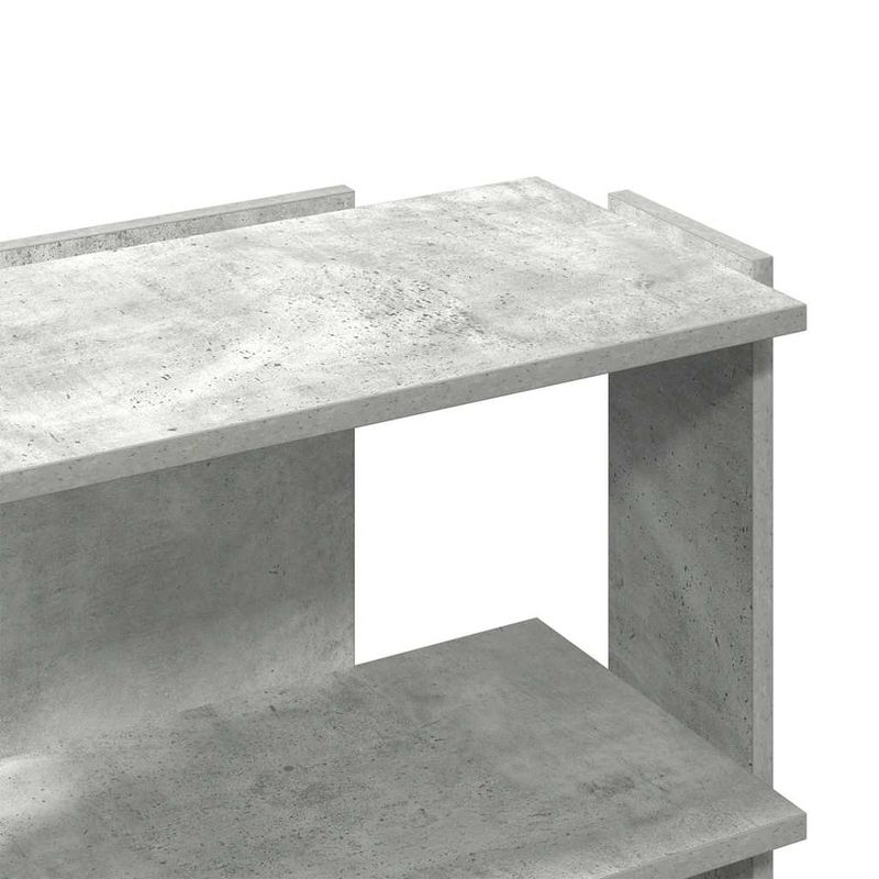 Casa si Gradina - Mobilier - Biblioteci si rafturi - Biblioteci - Biblioteca cu 3 niveluri gri beton 60x30x60 cm lemn - Infinity.ro