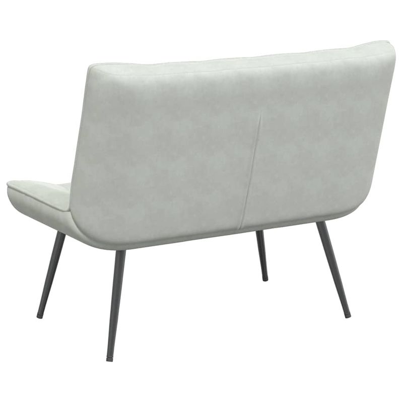 Casa si Gradina - Mobilier - Canapele si coltare - Banchete - Banca gri deschis 110x74x84 cm catifea - Infinity.ro