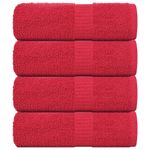 Casa si Gradina - Textile si covoare - Textile baie - Prosoape - Prosoape cu sapun 4 buc Rosu 30x30 cm 360 g/m² 100% bumbac - Infinity.ro