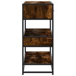Casa si Gradina - Mobilier - Comode si corpuri - Console - Masuta consola, stejar fumuriu, 90x35x80 cm, lemn prelucrat - Infinity.ro