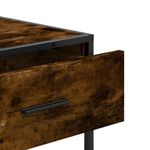 Casa si Gradina - Mobilier - Comode si corpuri - Console - Masuta consola, stejar fumuriu, 90x35x80 cm, lemn prelucrat - Infinity.ro