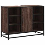 Casa si Gradina - Mobilier - Mobilier baie - Comode baie - Dulap chiuveta de baie, stejar maro, 80x33x60 cm, lemn compozit - Infinity.ro