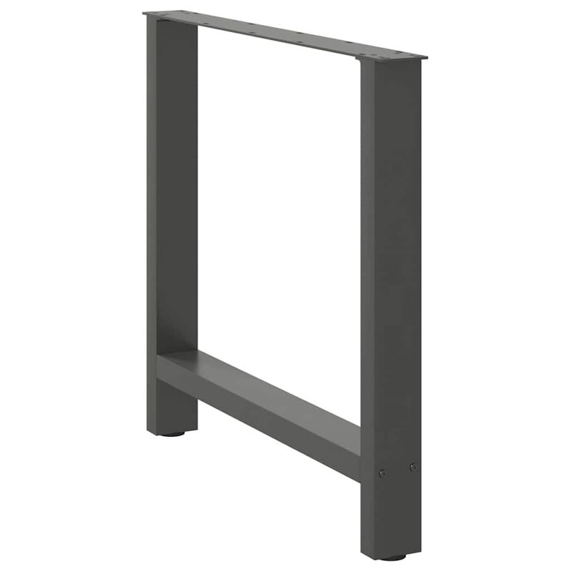 Casa si Gradina - Mobilier - Feronerie si accesorii mobila - Picioare masuta de cafea Antracit 2 buc 70x(72-73) cm Otel - Infinity.ro