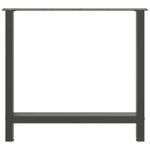 Casa si Gradina - Mobilier - Feronerie si accesorii mobila - Picioare masuta de cafea Antracit 2 buc 70x(72-73) cm Otel - Infinity.ro