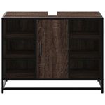 Casa si Gradina - Mobilier - Mobilier baie - Comode baie - Dulap chiuveta de baie, stejar maro, 80x33x60 cm, lemn compozit - Infinity.ro