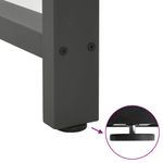 Casa si Gradina - Mobilier - Feronerie si accesorii mobila - Picioare masuta de cafea Antracit 2 buc 70x(72-73) cm Otel - Infinity.ro