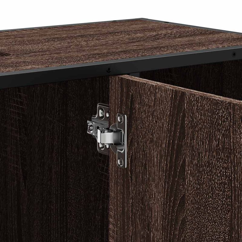 Casa si Gradina - Mobilier - Mobilier baie - Comode baie - Dulap chiuveta de baie, stejar maro, 80x33x60 cm, lemn compozit - Infinity.ro