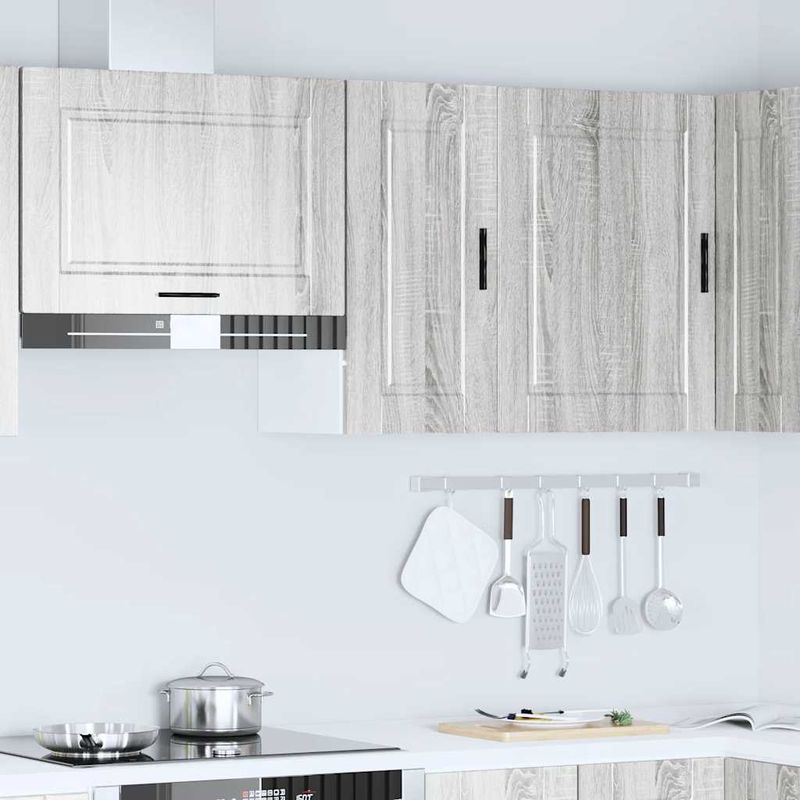 Casa si Gradina - Mobilier - Comode si corpuri - Corpuri bucatarie - Dulap de bucatarie "Porto" din lemn prelucrat Sonoma gri, model 1x dulap de perete (1 ușă), mărime 30x31x60 cm - Infinity.ro