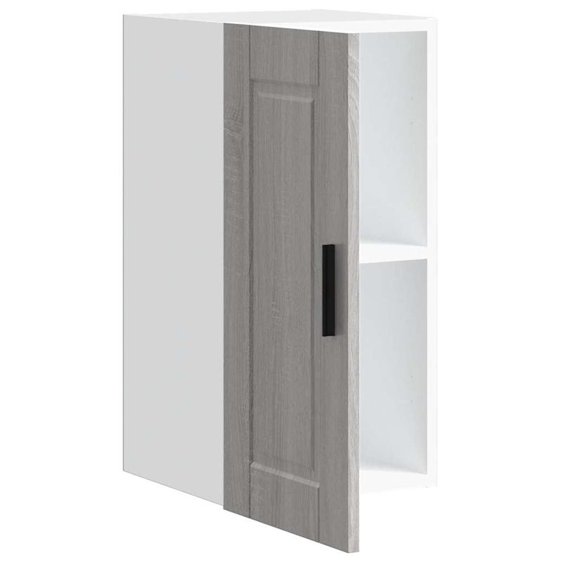 Casa si Gradina - Mobilier - Comode si corpuri - Corpuri bucatarie - Dulap de bucatarie "Porto" din lemn prelucrat Sonoma gri, model 1x dulap de perete (1 ușă), mărime 30x31x60 cm - Infinity.ro