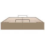 Casa si Gradina - Mobilier - Paturi si accesorii - Paturi - Cadru de pat otoman fara saltea Cappucino piele artificiala, mărime 140x200 cm - Infinity.ro
