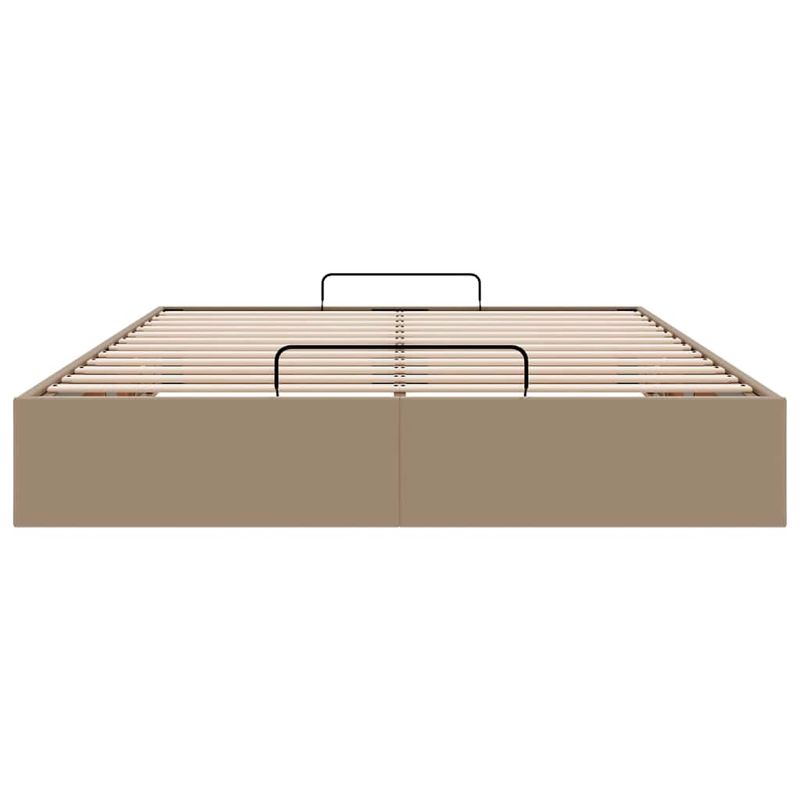 Casa si Gradina - Mobilier - Paturi si accesorii - Paturi - Cadru de pat otoman fara saltea Cappucino piele artificiala, mărime 140x200 cm - Infinity.ro