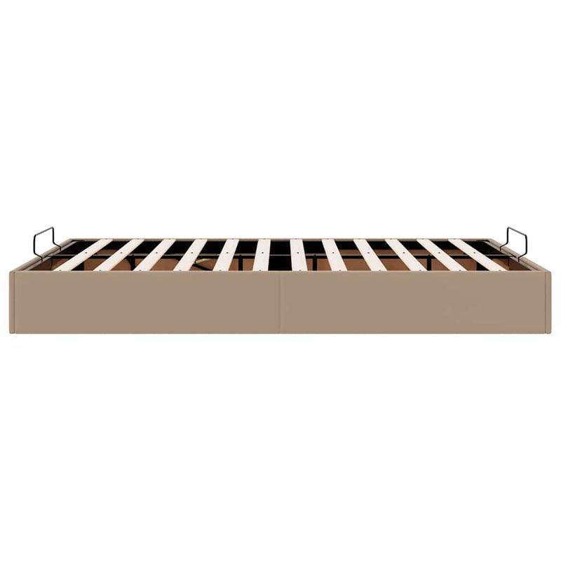 Casa si Gradina - Mobilier - Paturi si accesorii - Paturi - Cadru de pat otoman fara saltea Cappucino piele artificiala, mărime 140x200 cm - Infinity.ro