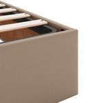 Casa si Gradina - Mobilier - Paturi si accesorii - Paturi - Cadru de pat otoman fara saltea Cappucino piele artificiala, mărime 140x200 cm - Infinity.ro
