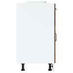 Casa si Gradina - Mobilier - Comode si corpuri - Corpuri bucatarie - Dulap de bucatarie „Kalmar” din lemn de lemn de stejar afumat, model 1x dulap inferior (2 uși 1 sertar), mărime 60x46x81.5 cm - Infinity.ro