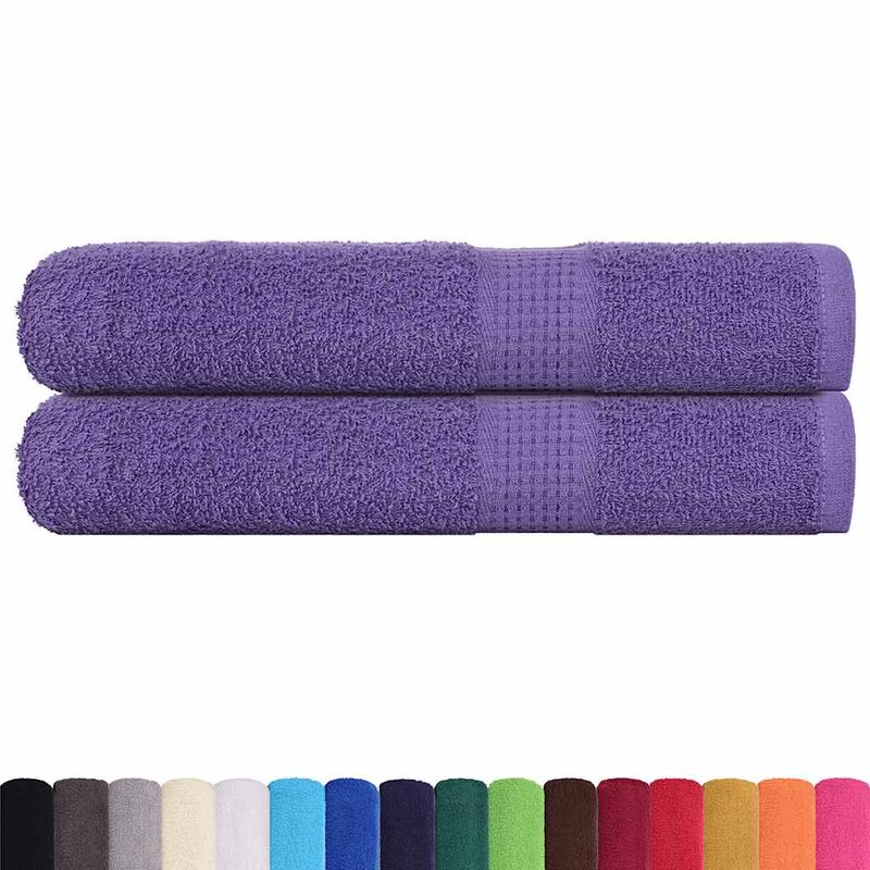 Casa si Gradina - Textile si covoare - Textile baie - Prosoape - Prosoape pentru sauna 2 buc Violet 360 g/m² 100% bumbac - Infinity.ro
