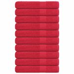 Casa si Gradina - Textile si covoare - Textile baie - Prosoape - Prosoape 10 buc Rosu 100x200 cm 360 g/m² 100% bumbac - Infinity.ro