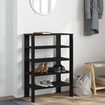 Casa si Gradina - Mobilier - Organizare si depozitare - Organizator incaltaminte - Suport pentru pantofi negru 61x32x87,5 cm Lemn prelucrat - Infinity.ro
