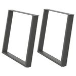 Casa si Gradina - Mobilier - Feronerie si accesorii mobila - Picioare pentru masa in forma de U, 2 buc Antracit Otel, mărime 100x(72-73) cm - Infinity.ro