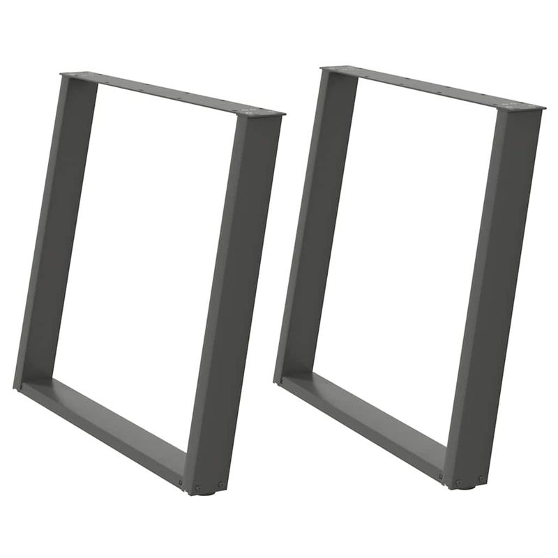 Casa si Gradina - Mobilier - Feronerie si accesorii mobila - Picioare pentru masa in forma de U, 2 buc Antracit Otel, mărime 100x(72-73) cm - Infinity.ro