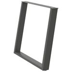 Casa si Gradina - Mobilier - Feronerie si accesorii mobila - Picioare pentru masa in forma de U, 2 buc Antracit Otel, mărime 100x(72-73) cm - Infinity.ro