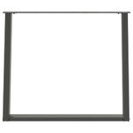 Casa si Gradina - Mobilier - Feronerie si accesorii mobila - Picioare pentru masa in forma de U, 2 buc Antracit Otel, mărime 100x(72-73) cm - Infinity.ro