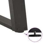 Casa si Gradina - Mobilier - Feronerie si accesorii mobila - Picioare pentru masa in forma de U, 2 buc Antracit Otel, mărime 100x(72-73) cm - Infinity.ro
