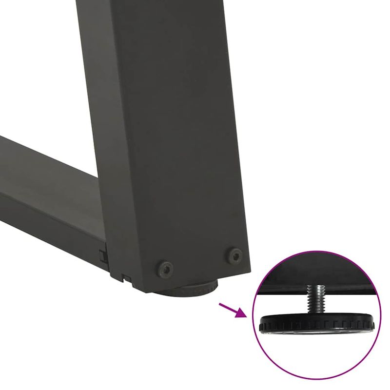 Casa si Gradina - Mobilier - Feronerie si accesorii mobila - Picioare pentru masa in forma de U, 2 buc Antracit Otel, mărime 100x(72-73) cm - Infinity.ro
