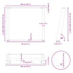 Casa si Gradina - Mobilier - Feronerie si accesorii mobila - Picioare pentru masa in forma de U, 2 buc Antracit Otel, mărime 100x(72-73) cm - Infinity.ro