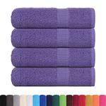 Casa si Gradina - Textile si covoare - Textile baie - Prosoape - Prosoape de baie 4 buc Violet 100x150 cm 360 g/m² 100% bumbac - Infinity.ro
