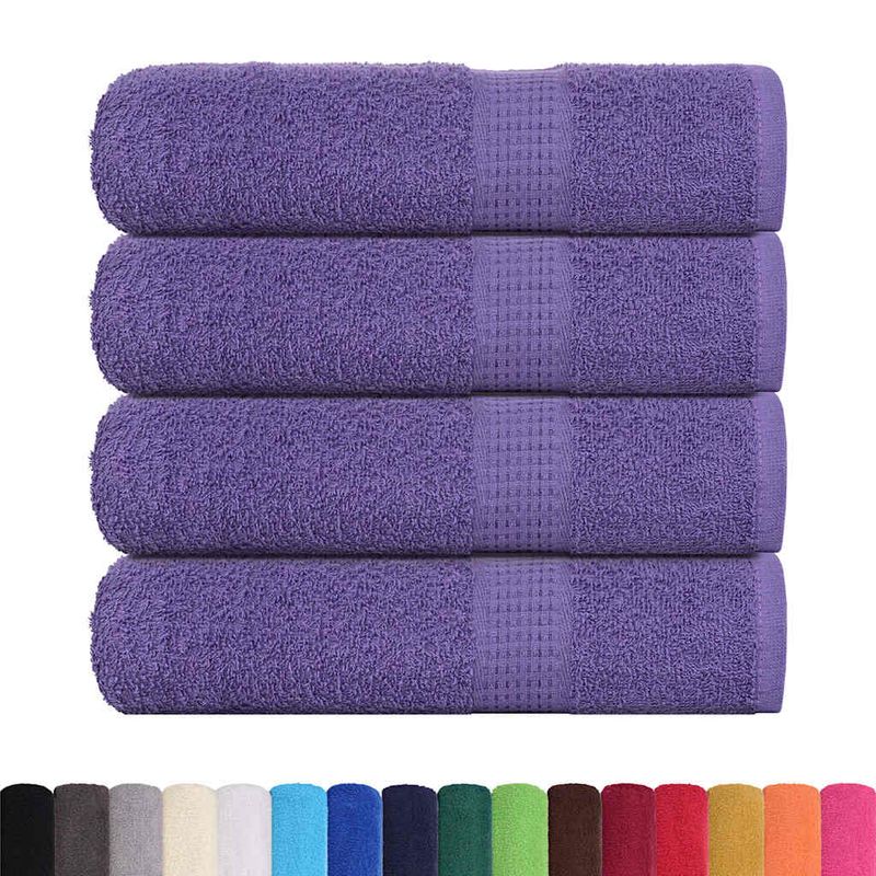 Casa si Gradina - Textile si covoare - Textile baie - Prosoape - Prosoape de baie 4 buc Violet 100x150 cm 360 g/m² 100% bumbac - Infinity.ro