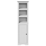 Casa si Gradina - Mobilier - Mobilier baie - Comode baie - Dulap de baie „BODO” Alb 44x30x160 cm - Infinity.ro