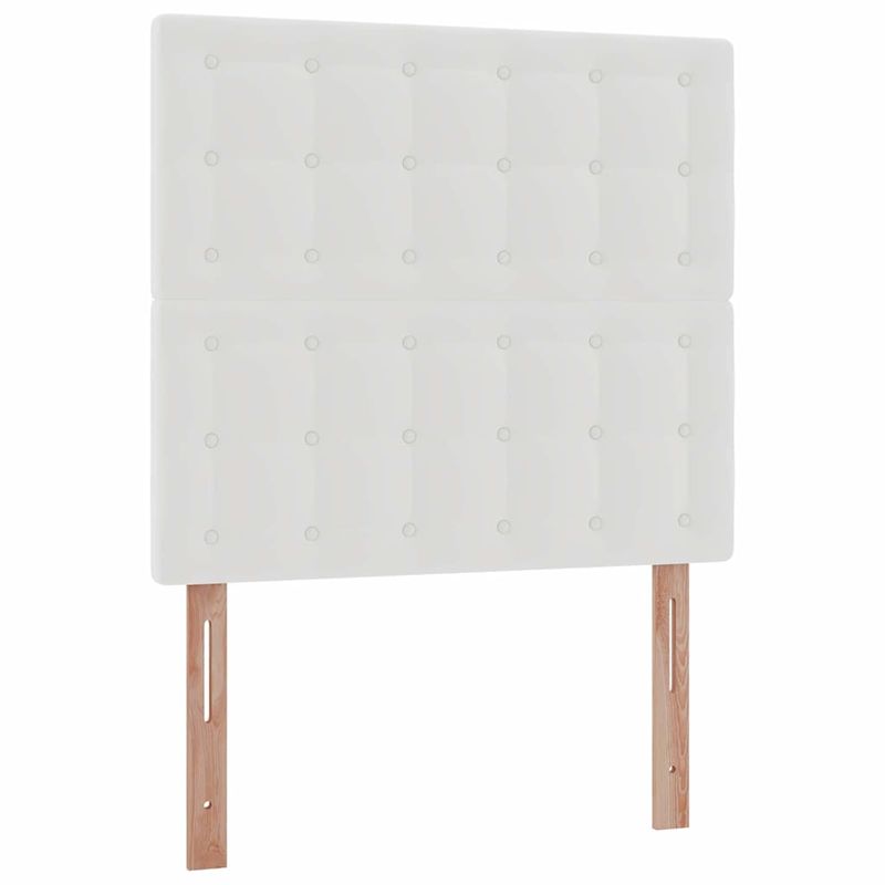 Casa si Gradina - Mobilier - Paturi si accesorii - Paturi - Cadru de pat otoman cu saltea alb 80x200cm piele artificiala - Infinity.ro