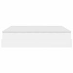 Casa si Gradina - Mobilier - Paturi si accesorii - Paturi - Cadru de pat otoman cu saltele alb 180x200cm piele artificiala - Infinity.ro