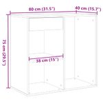 Casa si Gradina - Mobilier - Dulapuri si sifoniere - Dulapuri - Dulap cosmetic din lemn vechi 80x40x75 cm lemn prelucrat - Infinity.ro
