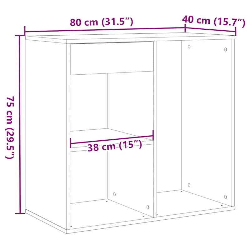 Casa si Gradina - Mobilier - Dulapuri si sifoniere - Dulapuri - Dulap cosmetic din lemn vechi 80x40x75 cm lemn prelucrat - Infinity.ro