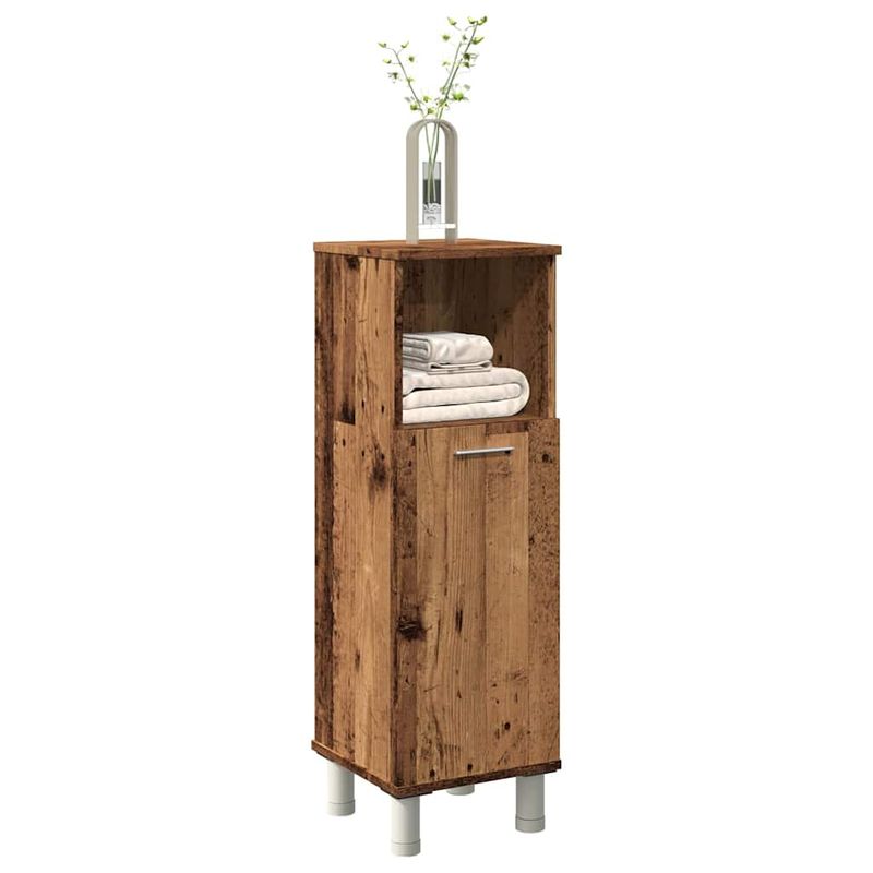 Casa si Gradina - Mobilier - Mobilier baie - Comode baie - Dulap de baie, lemn vechi, 30x30x95 cm, PAL - Infinity.ro