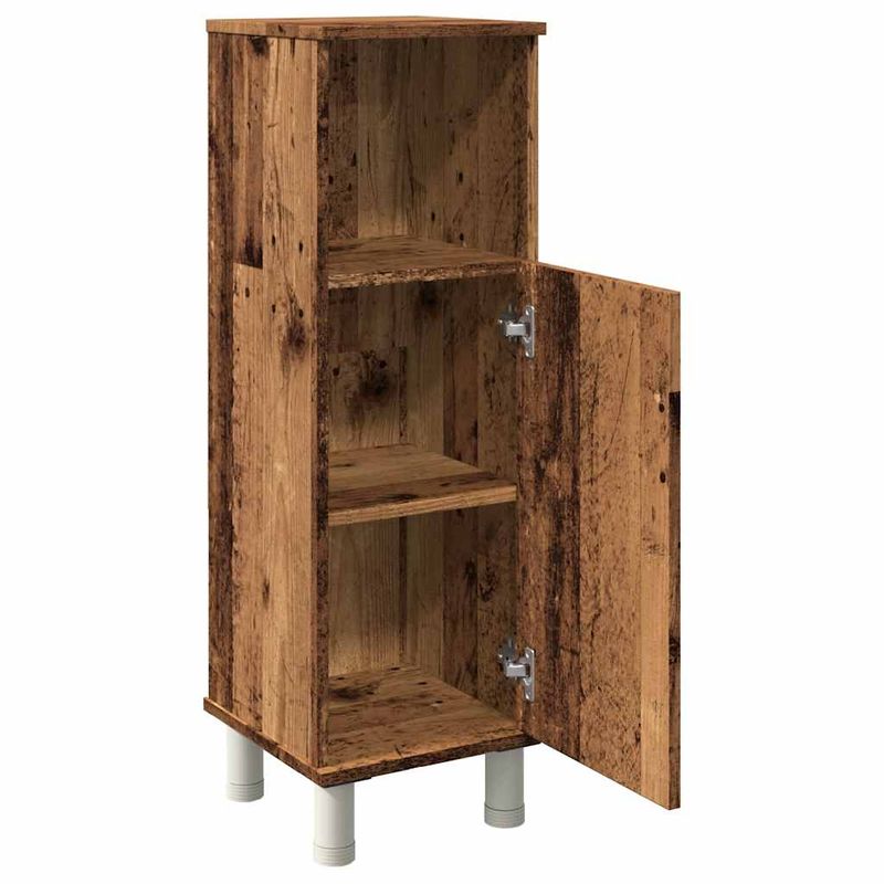 Casa si Gradina - Mobilier - Mobilier baie - Comode baie - Dulap de baie, lemn vechi, 30x30x95 cm, PAL - Infinity.ro