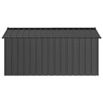 Petshop - Accesorii petshop - Culcusuri si custi - Custi interior si exterior - Casa pentru caini cu acoperis 114x202x101 cm otel galvanizat, antracit - Infinity.ro