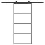 Casa si Gradina - Constructii - Usi interior, exterior si garaj - Usi interior - Usa glisanta cu set feronerie, 90x205 cm, sticla ESG/aluminiu - Infinity.ro