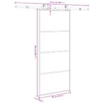 Casa si Gradina - Constructii - Usi interior, exterior si garaj - Usi interior - Usa glisanta cu set feronerie, 90x205 cm, sticla ESG/aluminiu - Infinity.ro